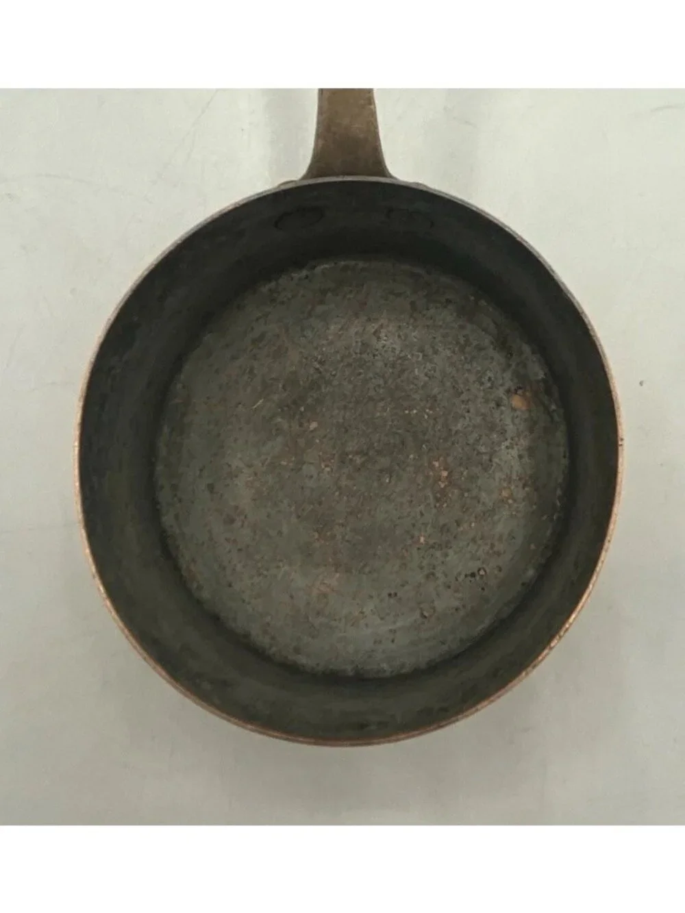 Small Vintage French Copper Pot Les Metaux Ouvres Saucepan Made In France